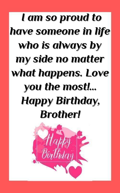 birthday wishes for brother caption